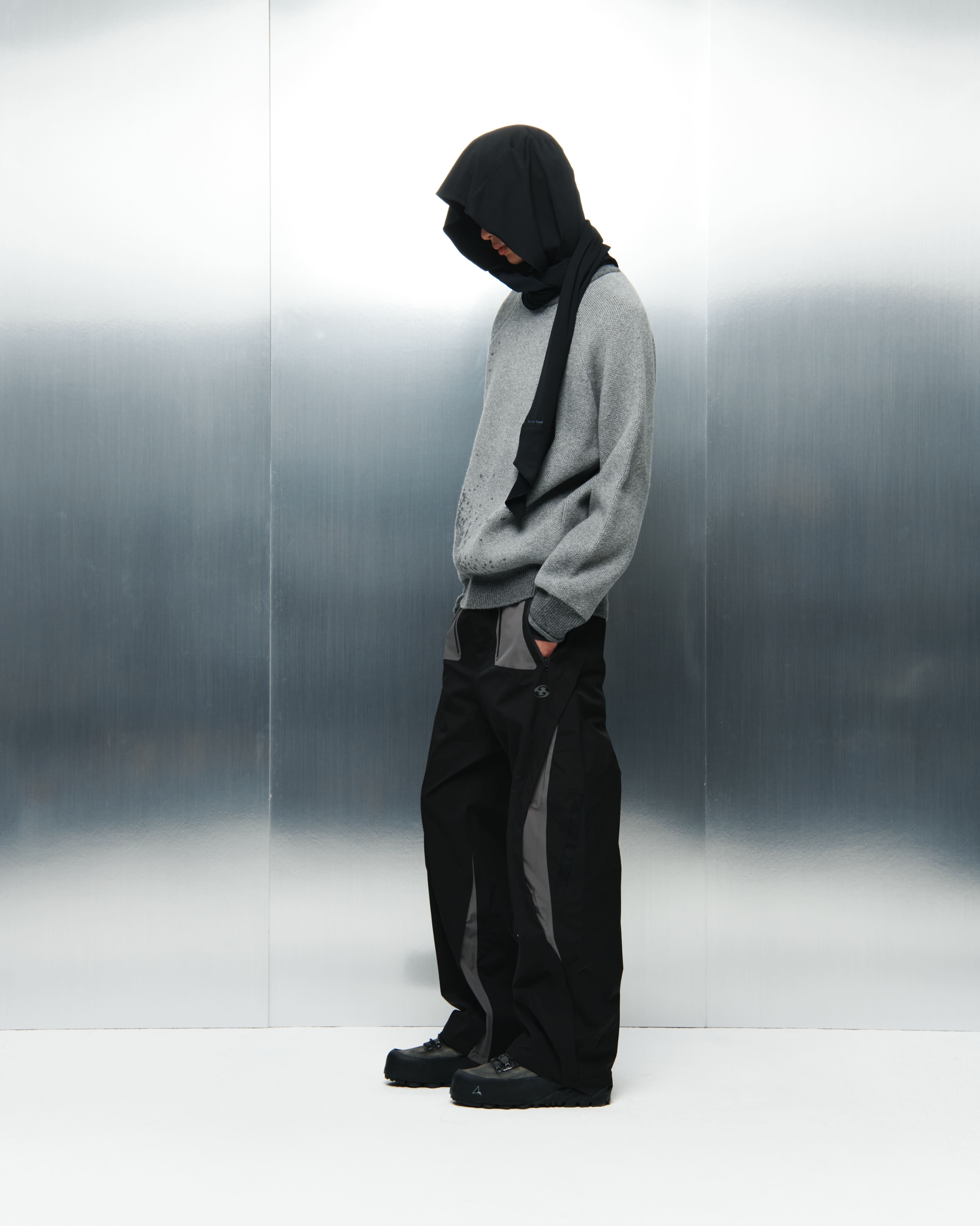 SAN SAN GEAR] HOODIE SCARF [BLACK] 正規品 韓国ブランド 韓国通販