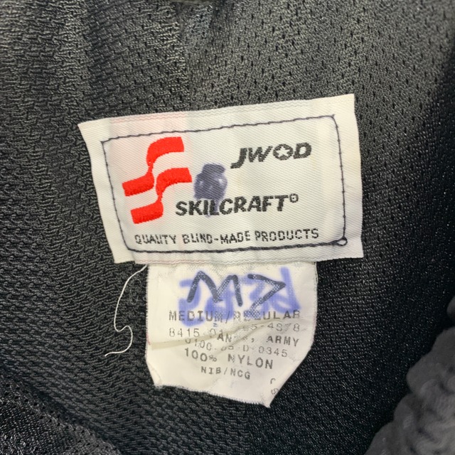 00s US ARMY IPFUトレーニングパンツ　ナイロンパンツ☆ブラック　M