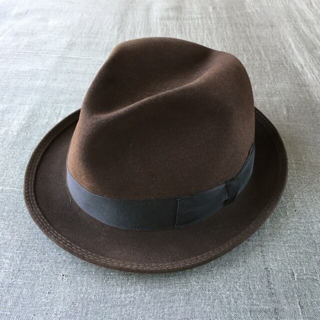 Borsalinoボルサリーノ ブラウン/57cm-7 1/8inch (B11)