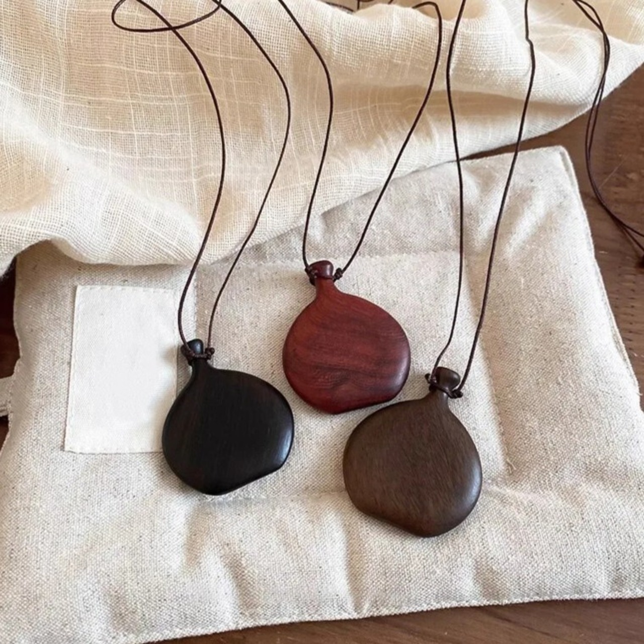 Wooden Flagon Long Necklace / ウッド フラゴン ロング ネックレス