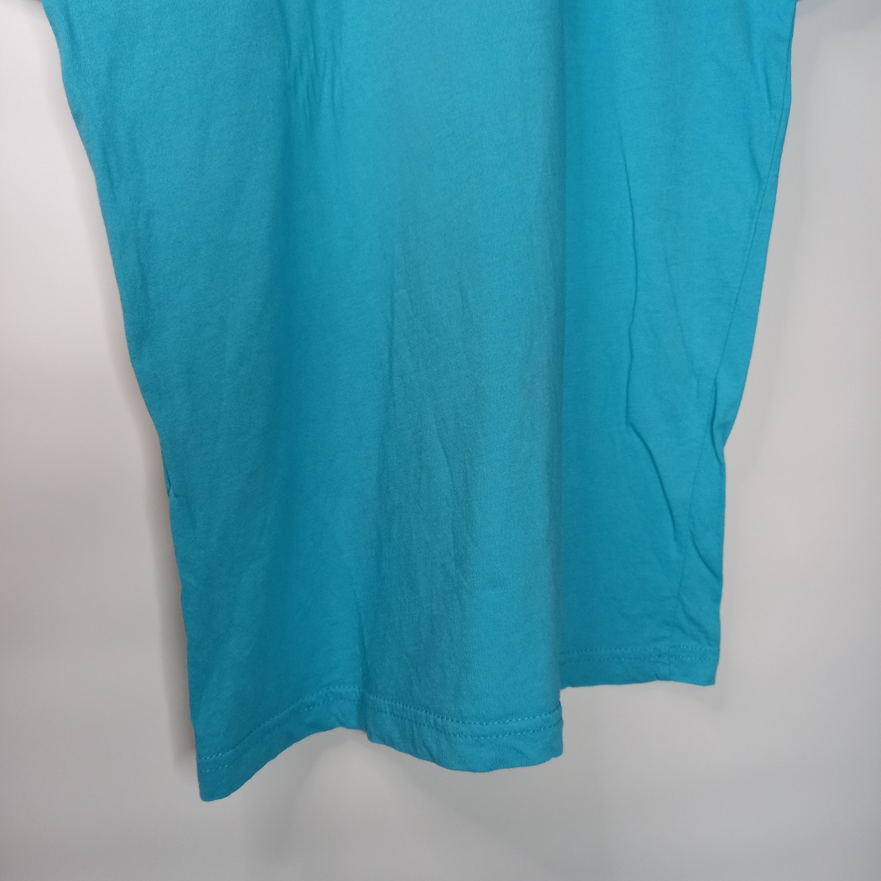 NUVO　クルーネック　プリントTシャツ　半袖　水色　XS