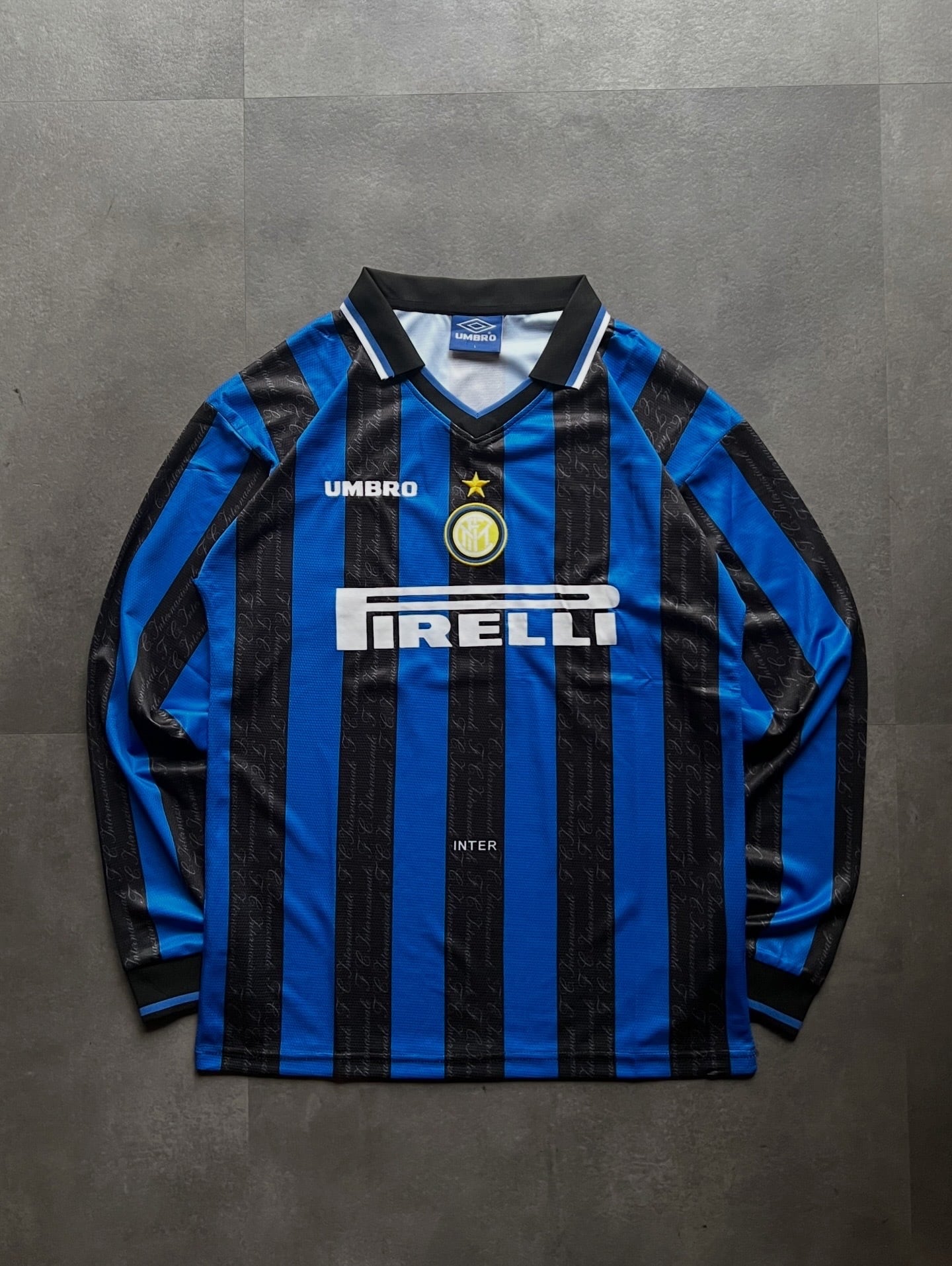 アンブロ UMBRO インテル Inter M ブルー ブラック 90s Fiorucci