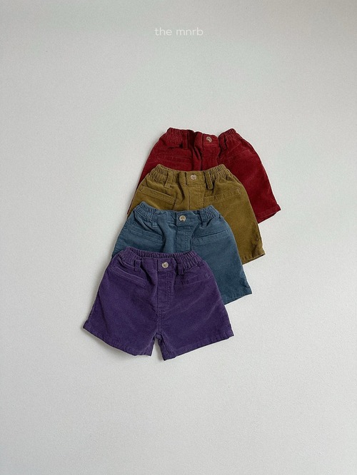 minirobe［取寄］corduroy 4分丈 pants 26autumn