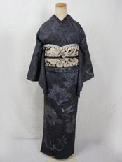 【受注商品】Rumi Rockきもの「古九谷 モノトーン」　[A1710]