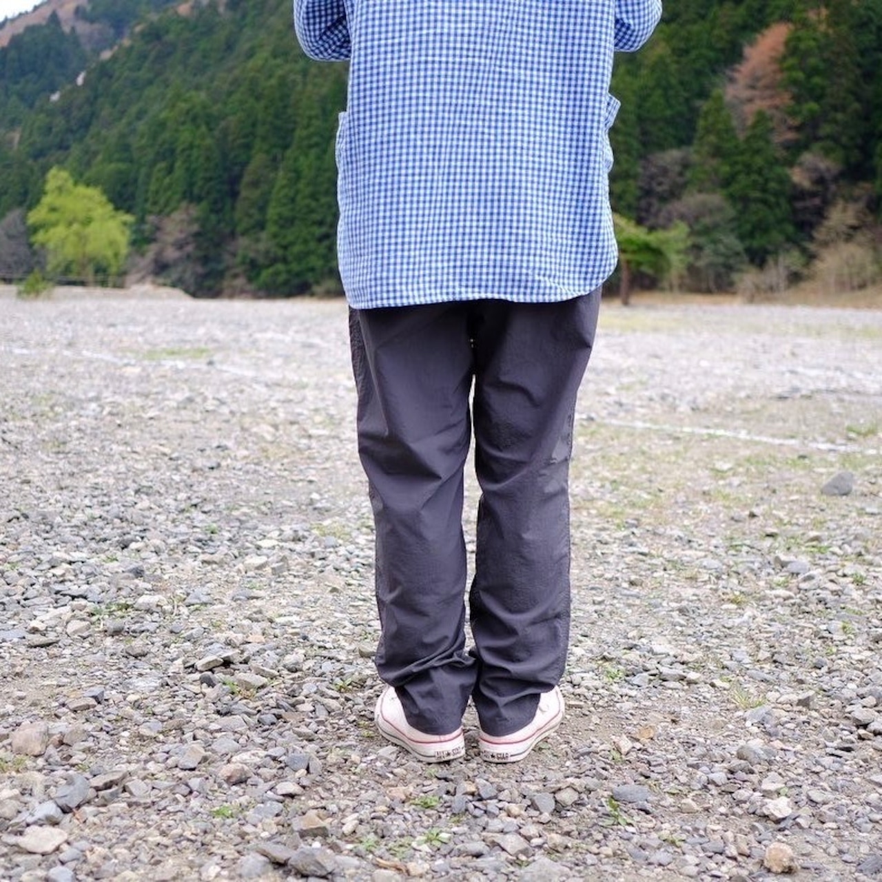 BIWAKO CITY /  PACKABLE  NYLON PANTS / GRAY