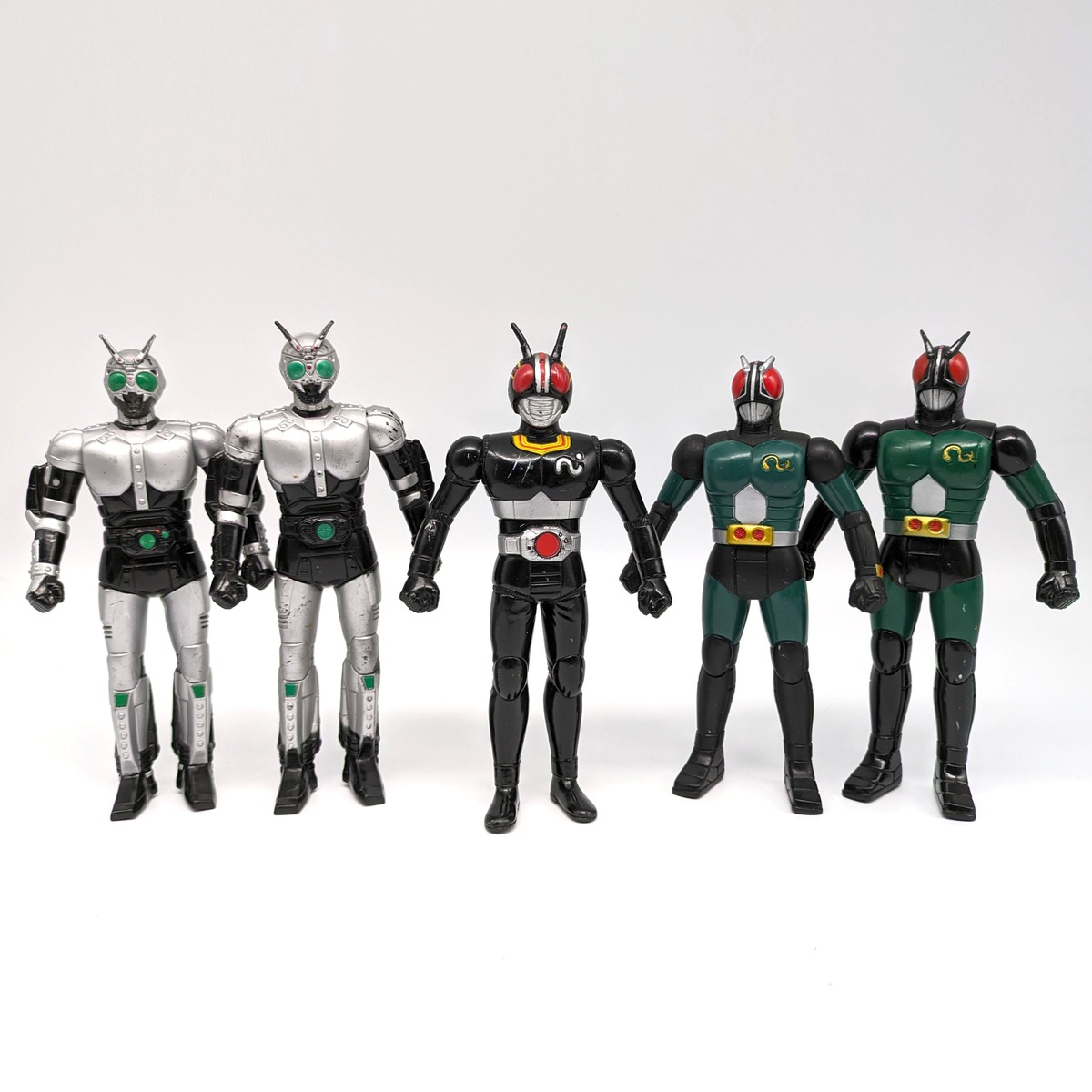 仮面ライダーBLACK」ソフビ人形・2個セット（新品・1987年 