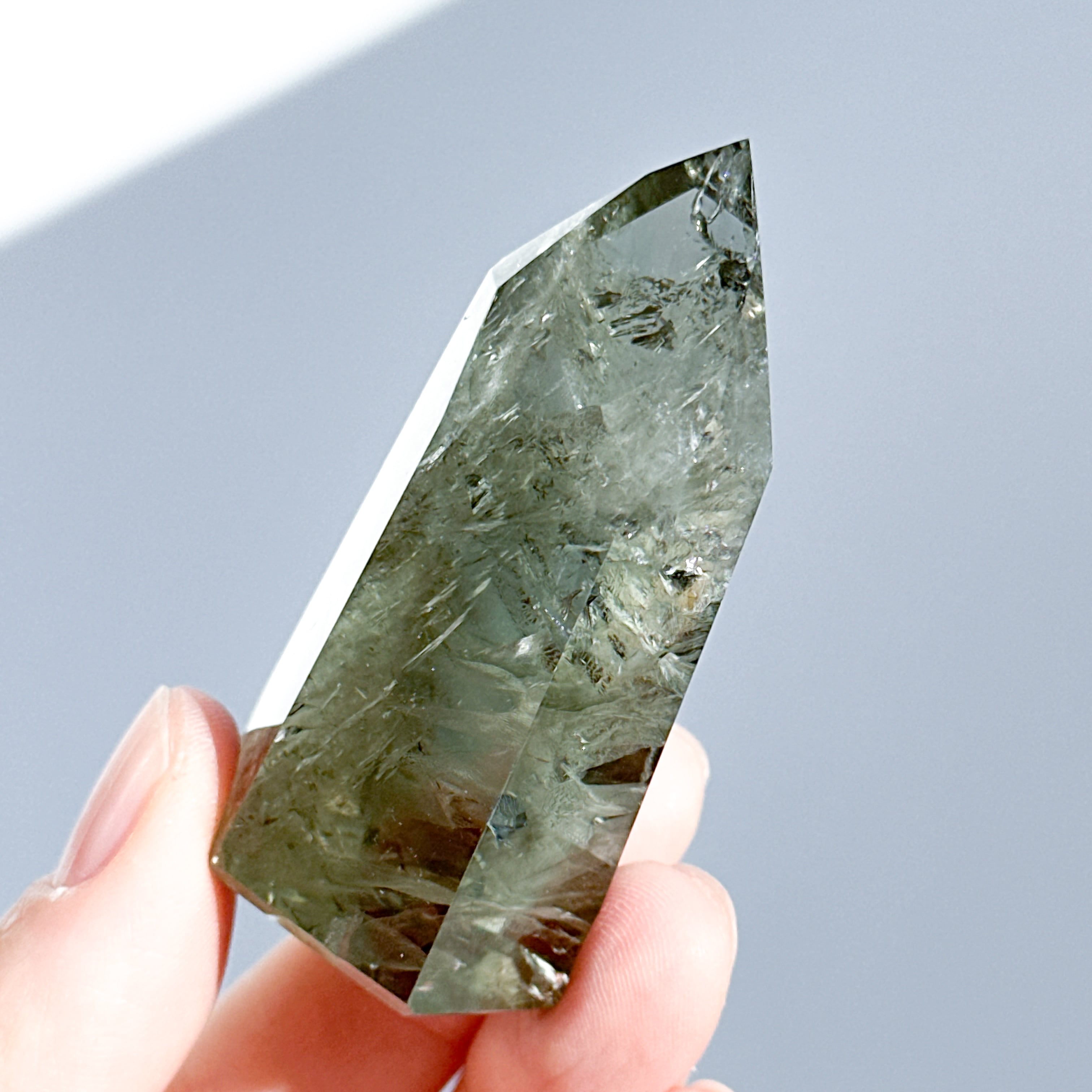非加熱◎バイーア産グリーンアメジスト タワー22◇ Green Amethyst