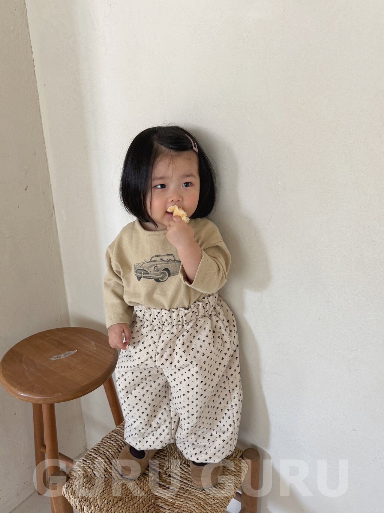 GURUGURU［取寄］flower bonding sausage pants 26winter
