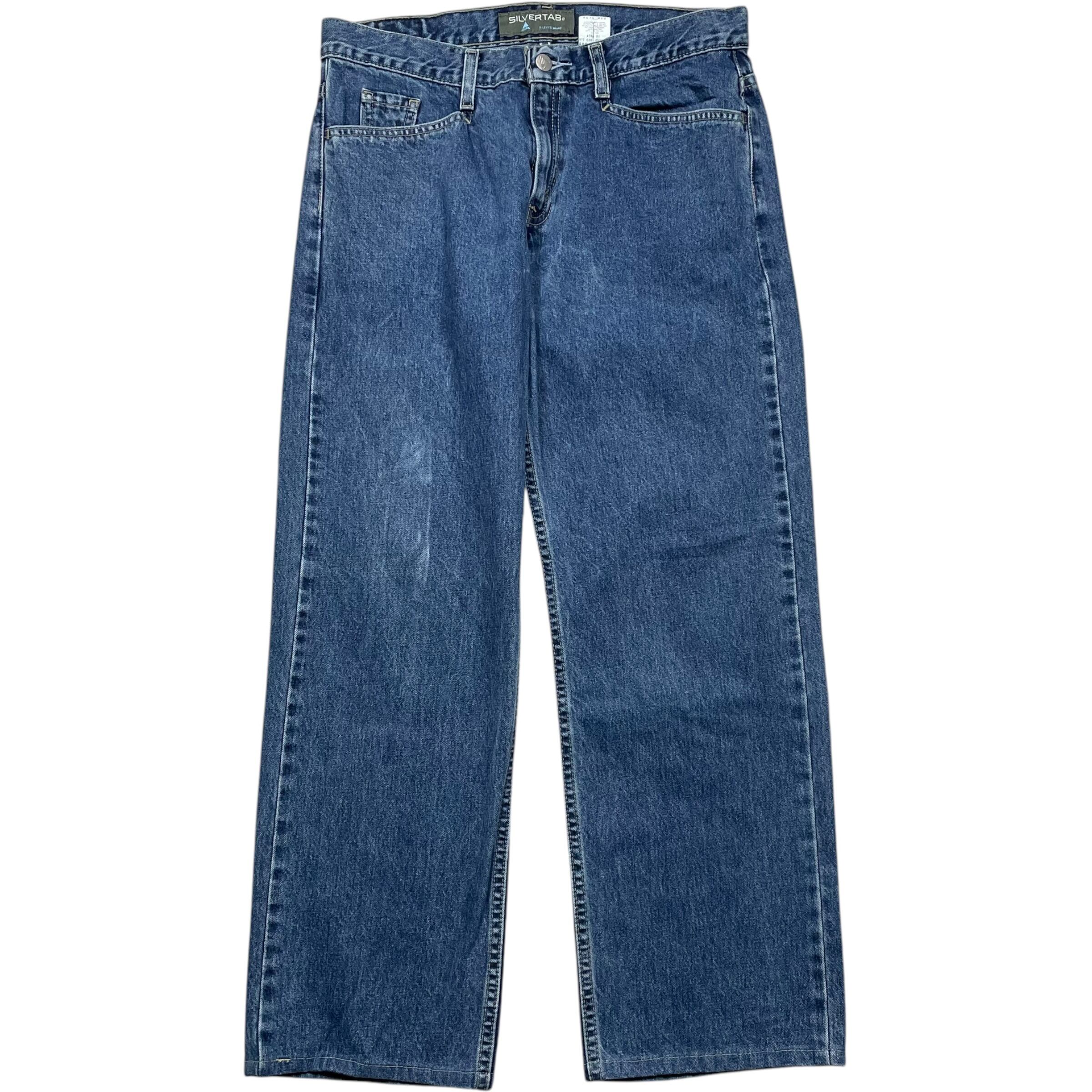 《実寸 W32L28》 Levi's リーバイス シルバータブ デニムパンツ ワイドデニム no.6056