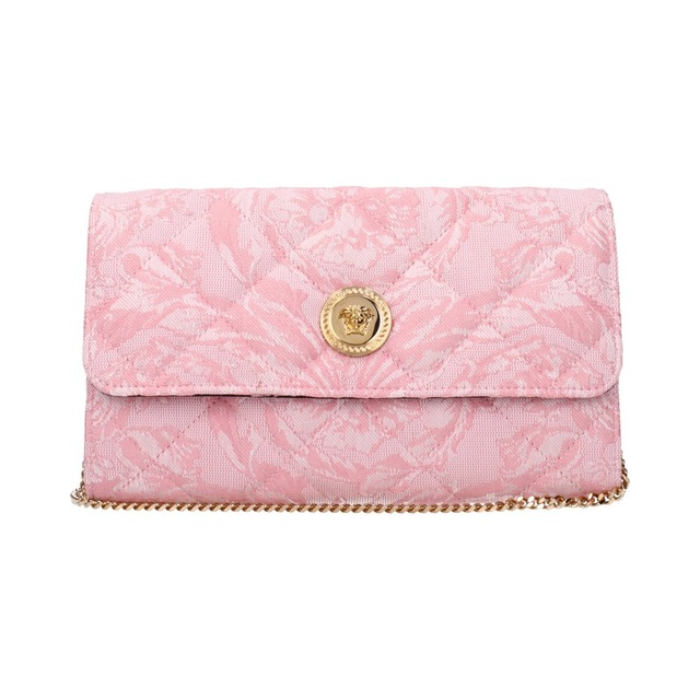 VERSACE ヴェルサーチ レディース クラッチバッグ ファブリック ピンク