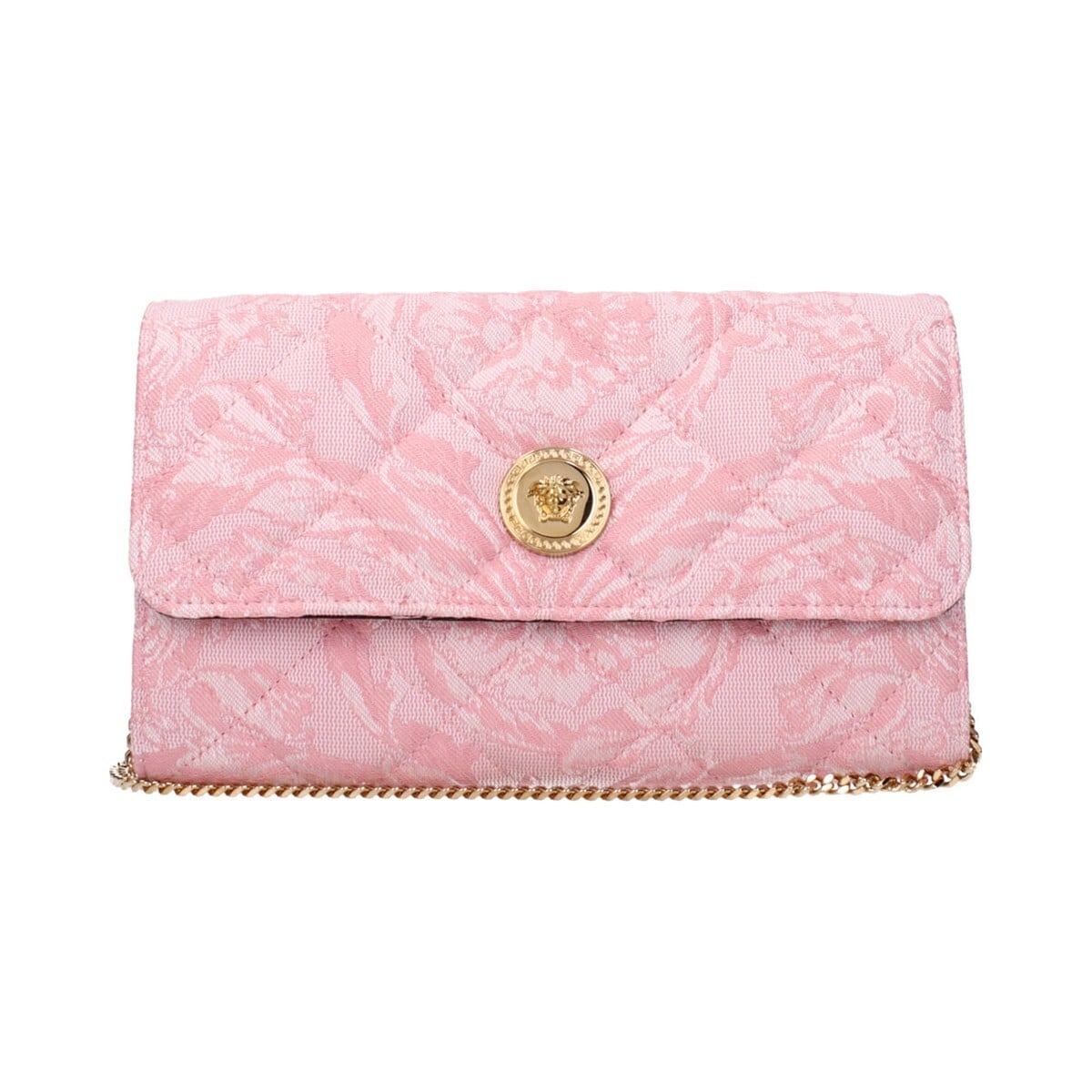 VERSACE ヴェルサーチ レディース クラッチバッグ ファブリック ピンク