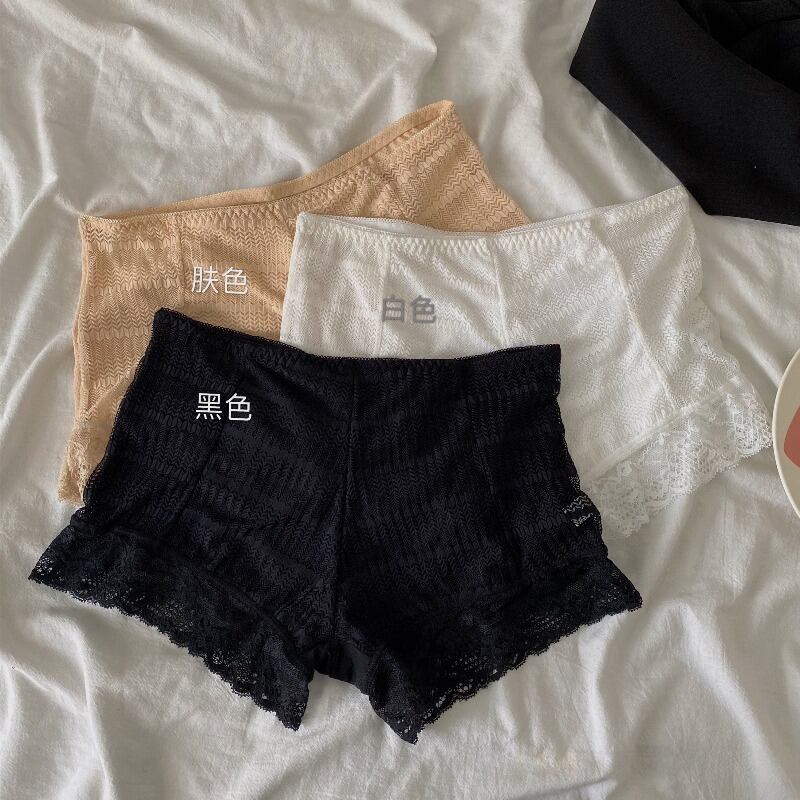 無料のパンティーツーインワンレギンス黒の退色防止安全パンツレース安全ショーツ夏 1号婦人51130429866