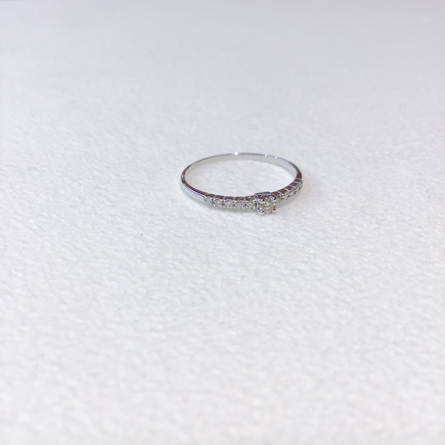 K18WG Diamond Ring