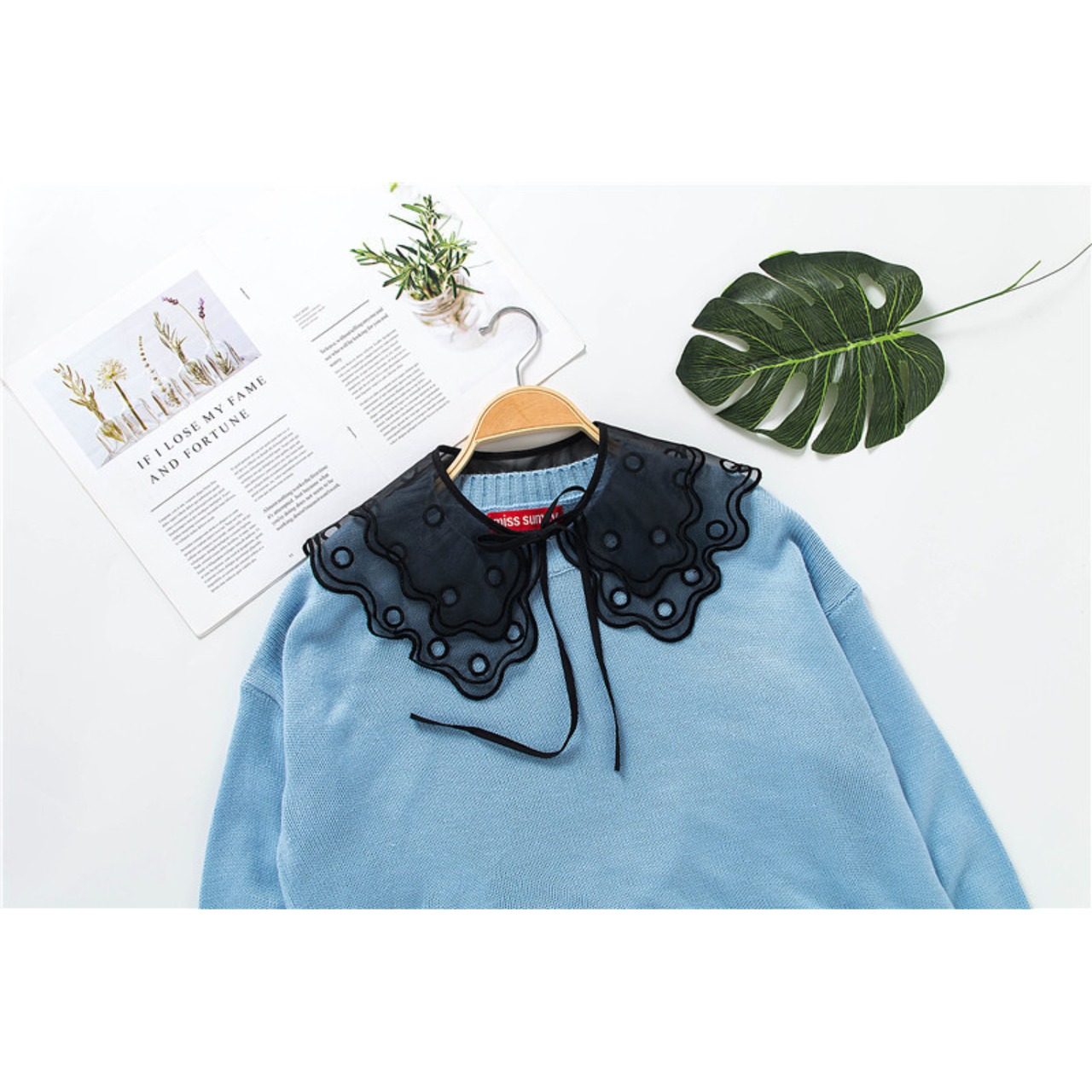 シアーバタフライ　つけ襟　M24028