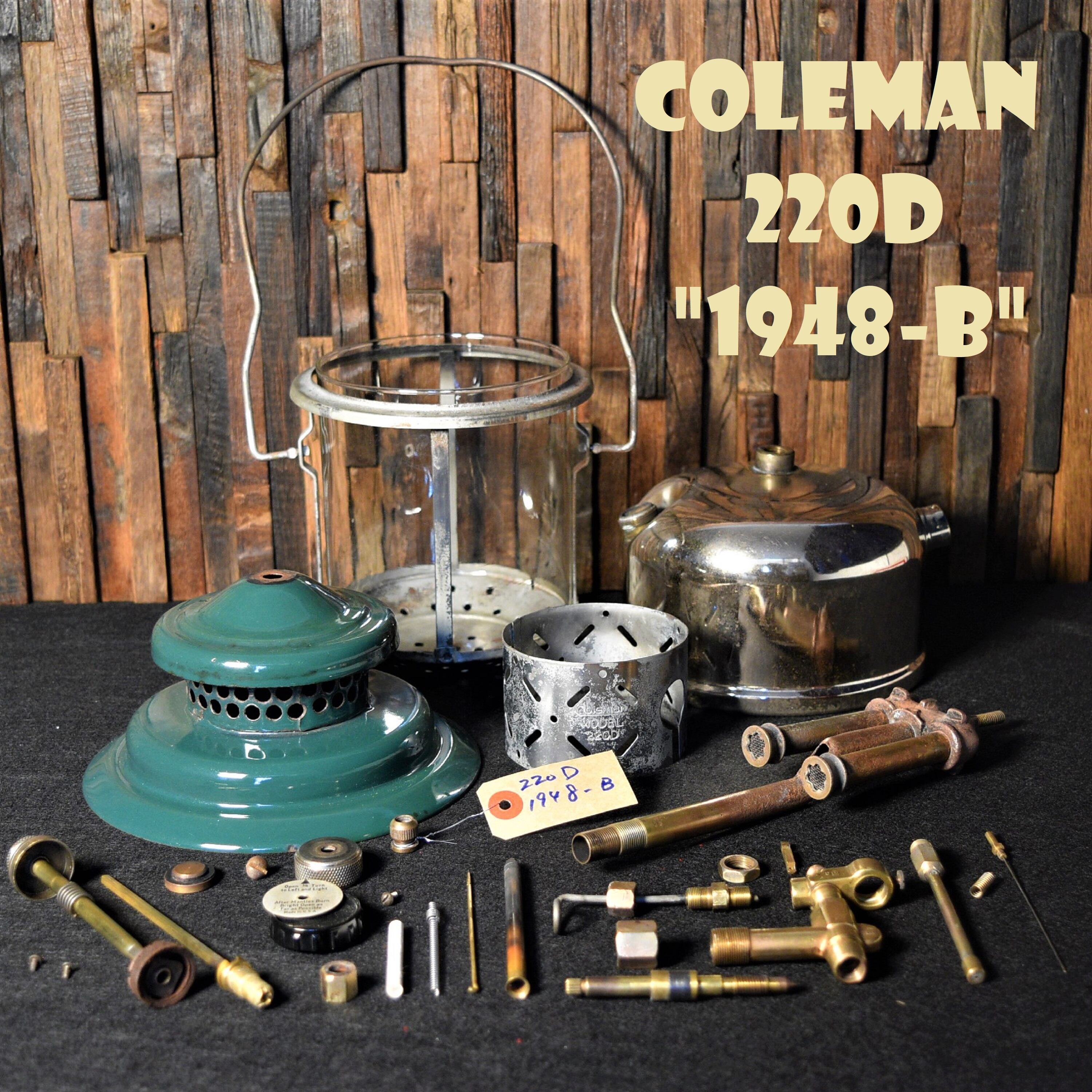コールマン 220D 1948年製造B期 ビンテージ ツーマントルランタン