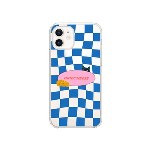 [Briecheese] Blue Checkerboard HardJelly 正規品 韓国 ブランド 韓国ファッション 韓国代行 スマホケース