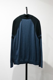 Banana Republic 2 tone full zip knit sweater