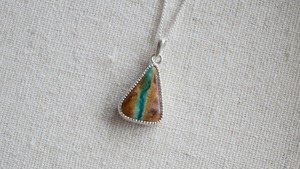 Royston rabbit turquoise necklace《silver925》