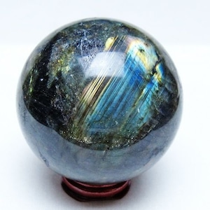 ラブラドライト 丸玉 75mm スフィア 一点物 151-9178