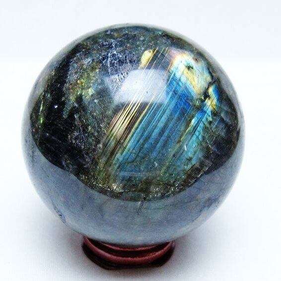 ラブラドライト 丸玉 75mm スフィア 一点物 151-9178