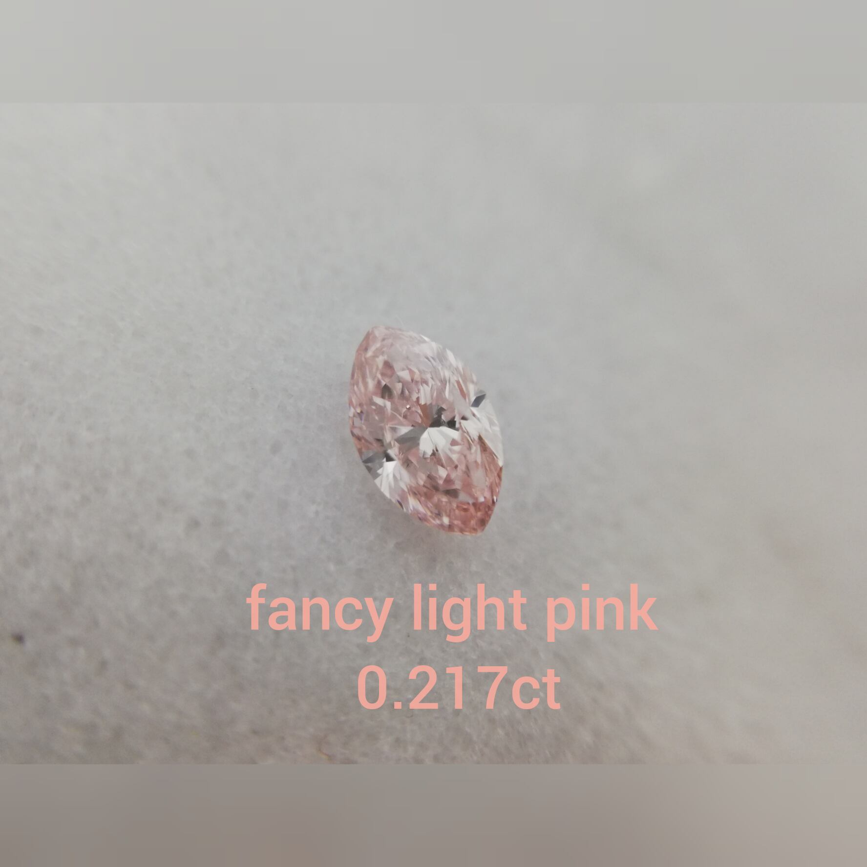 ピンクダイヤモンドルース 0.217ct fancy light pink SI1(CGL) | fancy