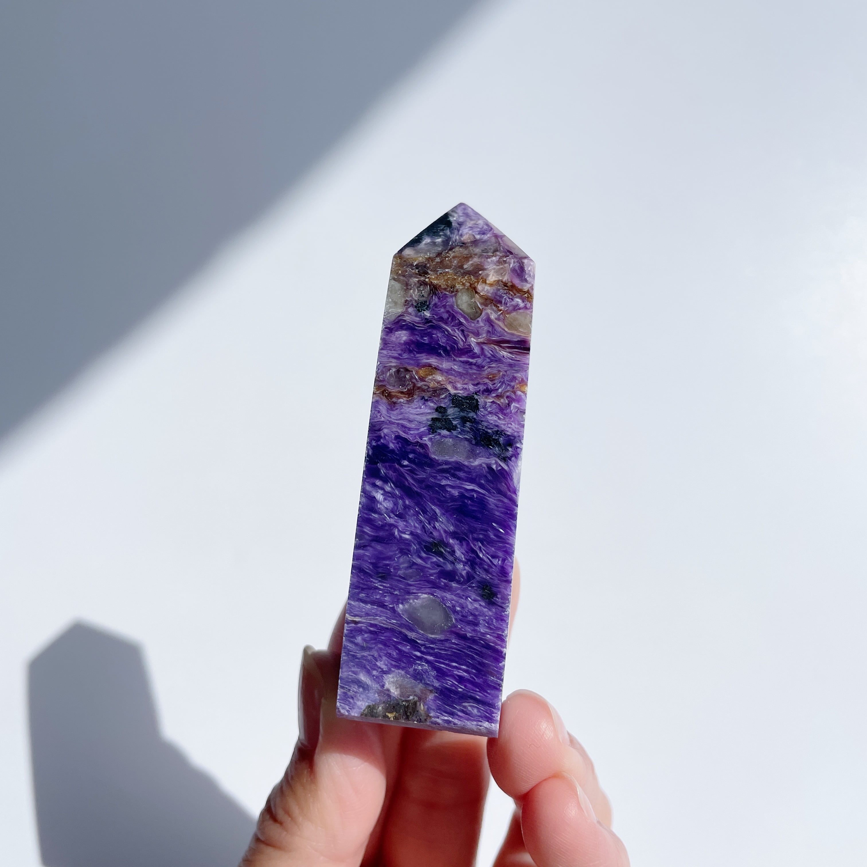チャロアイト タワー09◇Charoite Tower◇天然石・鉱物 チャロアイト タワー09◇Charoite Tower◇天然石・鉱物