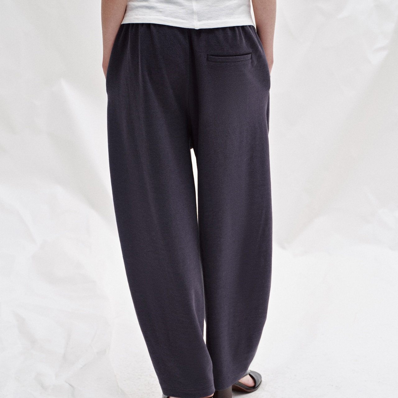 Wide Straight sweat Pants T0740