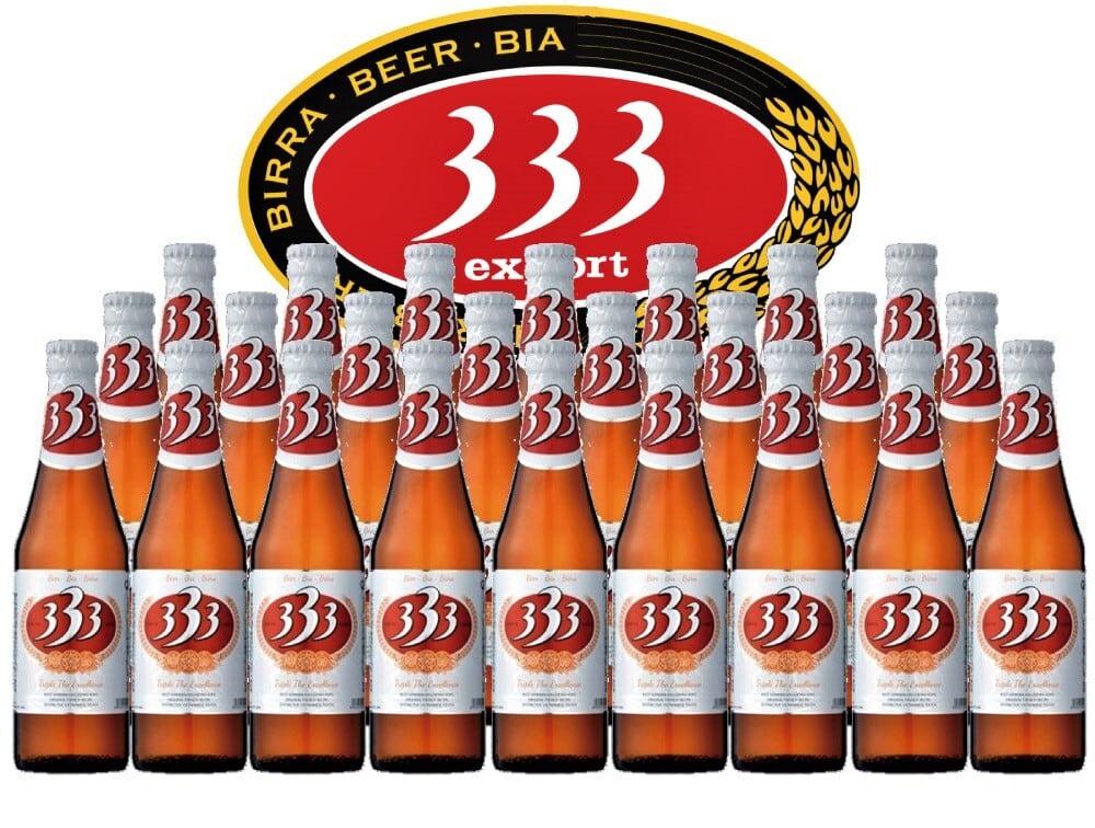 333(バーバーバー)ビール ベトナム 355ml 1ケース24本