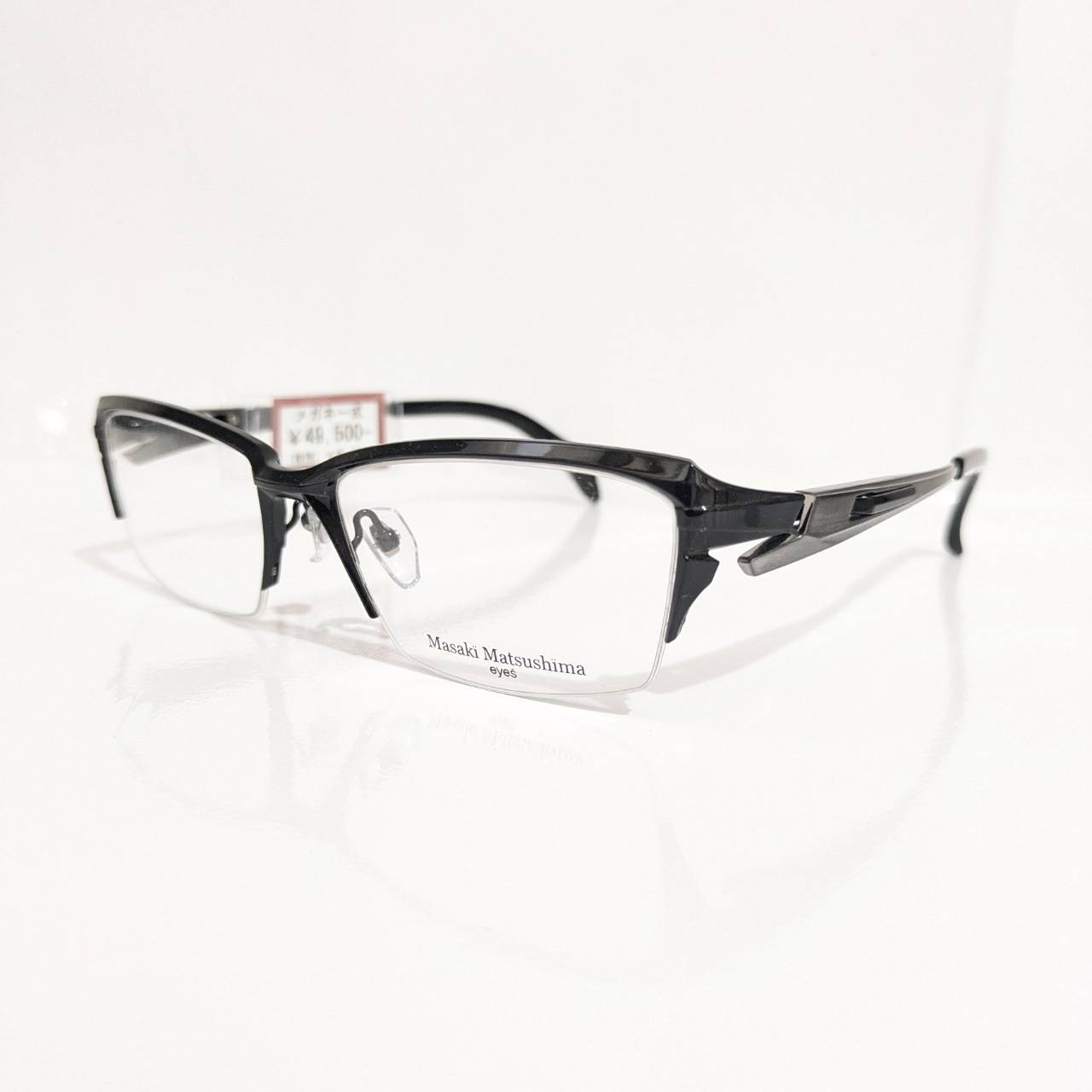【Masaki Matsushima】スクエアナイロールフレーム ブラック
