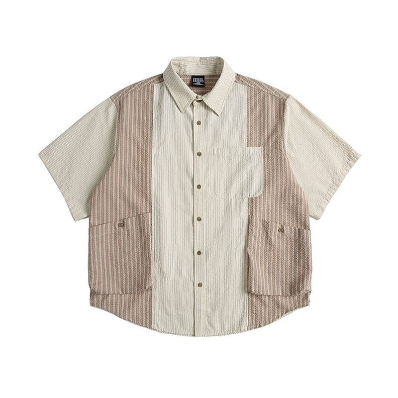 コントラストカラーシャツ 2カラー A1099