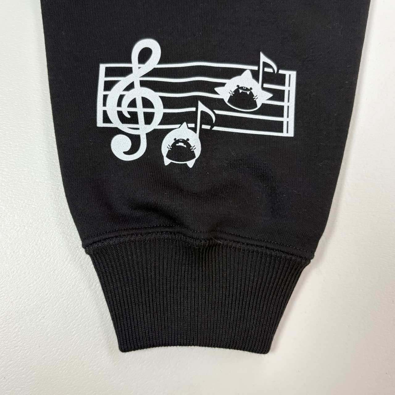 12/4入荷分【会話のきっかけ服。】無言で夢を語る。歌うサメプリント スウェット【歌い手志望の私服】 - 5