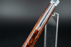 【東洋のローズウッド】 縞紫檀 変わり杢 極上 silver BP