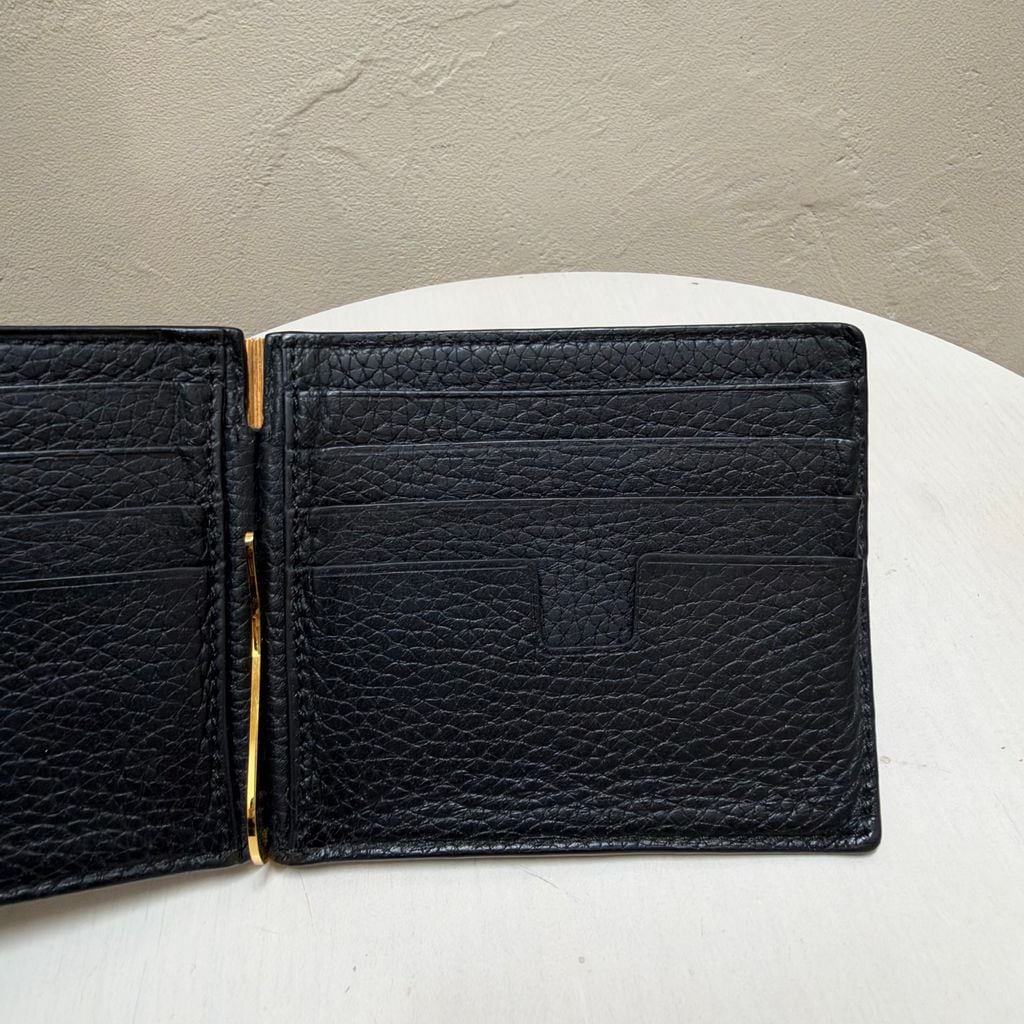 TOM FORD トムフォード Leather Money Clip マネークリップ ブラック