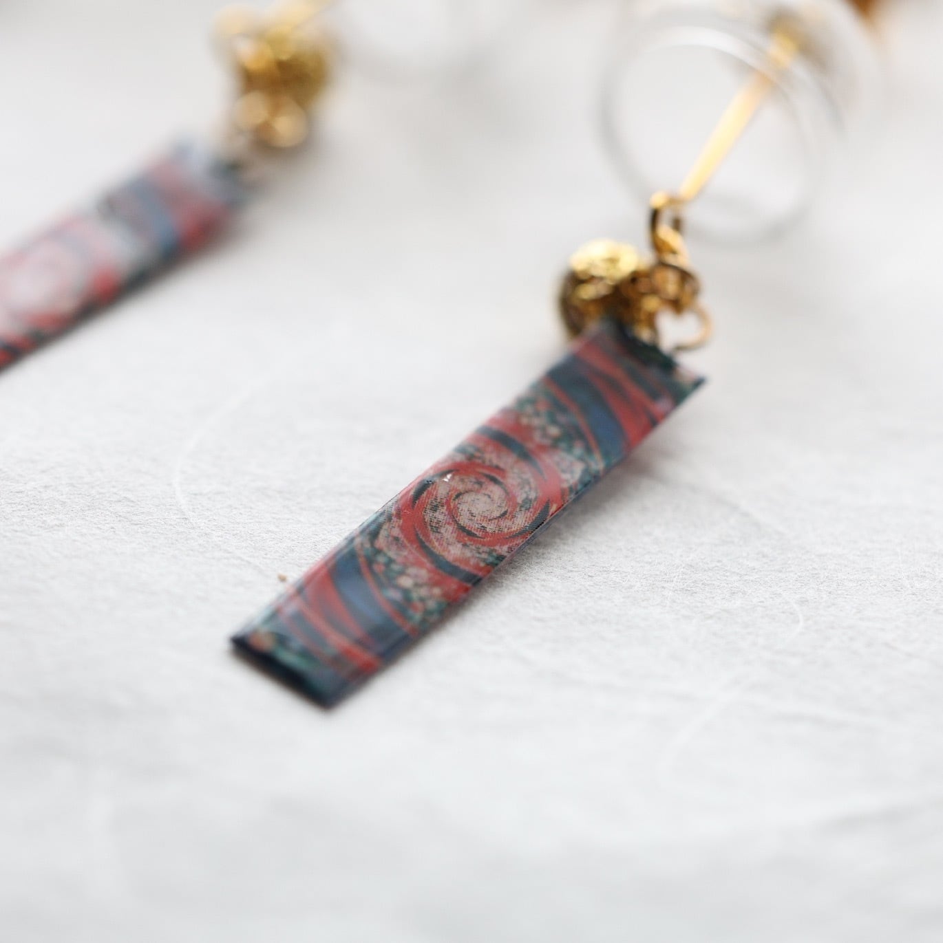 十種・風鈴 - 和風 ハンドメイドイヤリング（ピアスに変更可/耳飾り