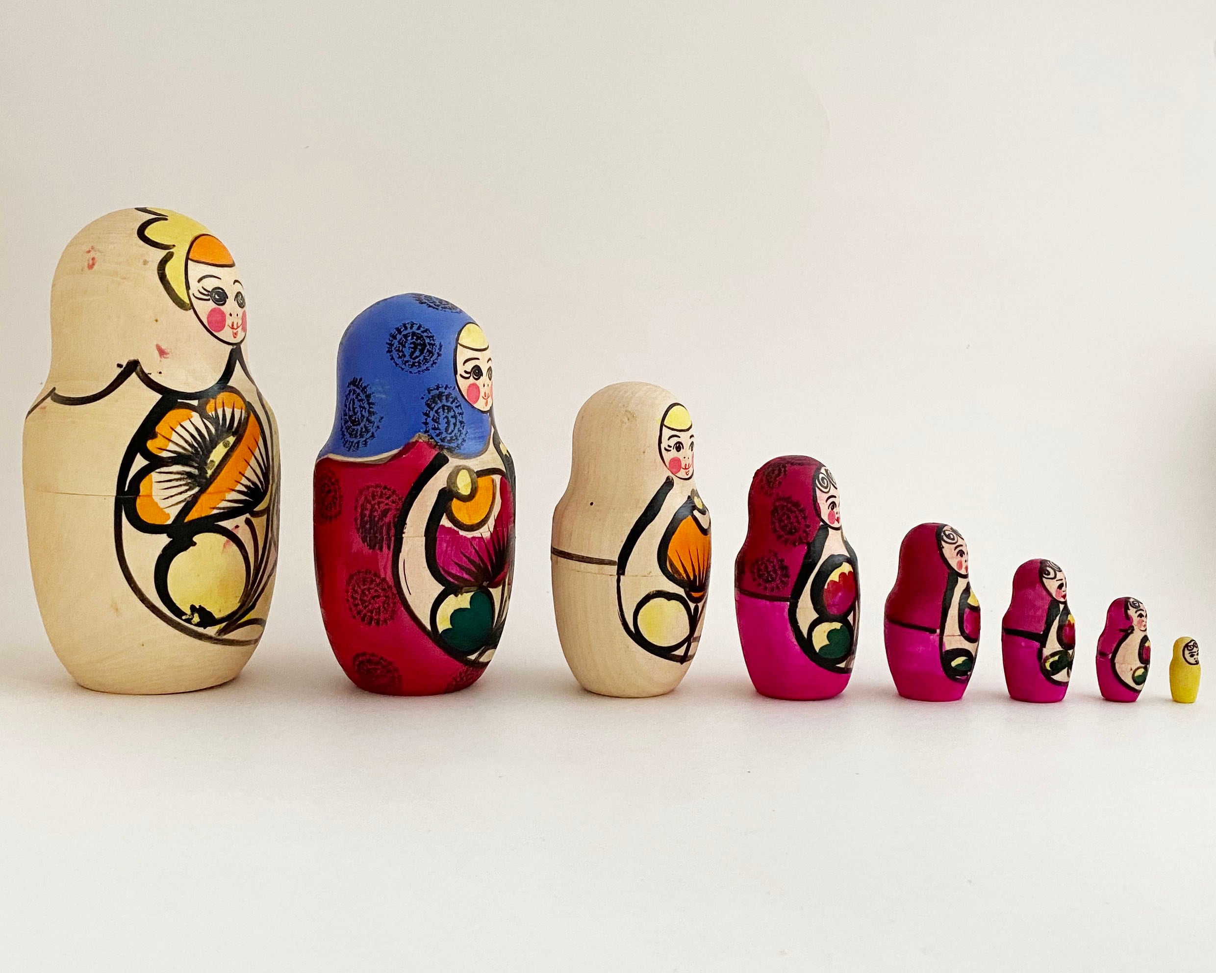 シンプル マイダン産マトリョーシカ / 8個組