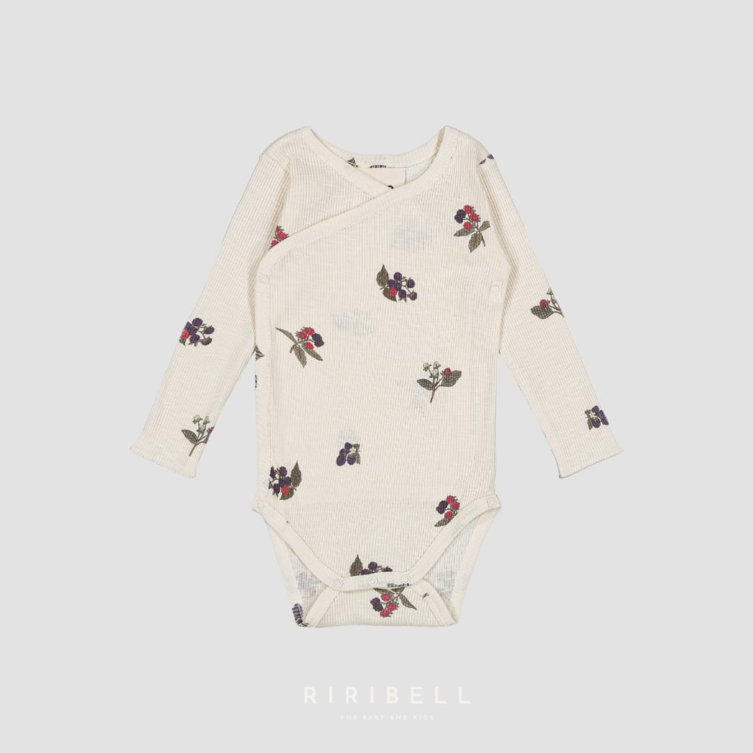 【STUDIO BOHEME】HOHO BODYSUIT - ECRU / BLACKBERRIES