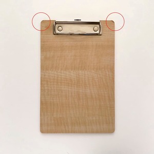 【SALE Damaged】Wood Grain Clip Board A5