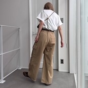 カットオフワイドカーゴPT/ベージュ