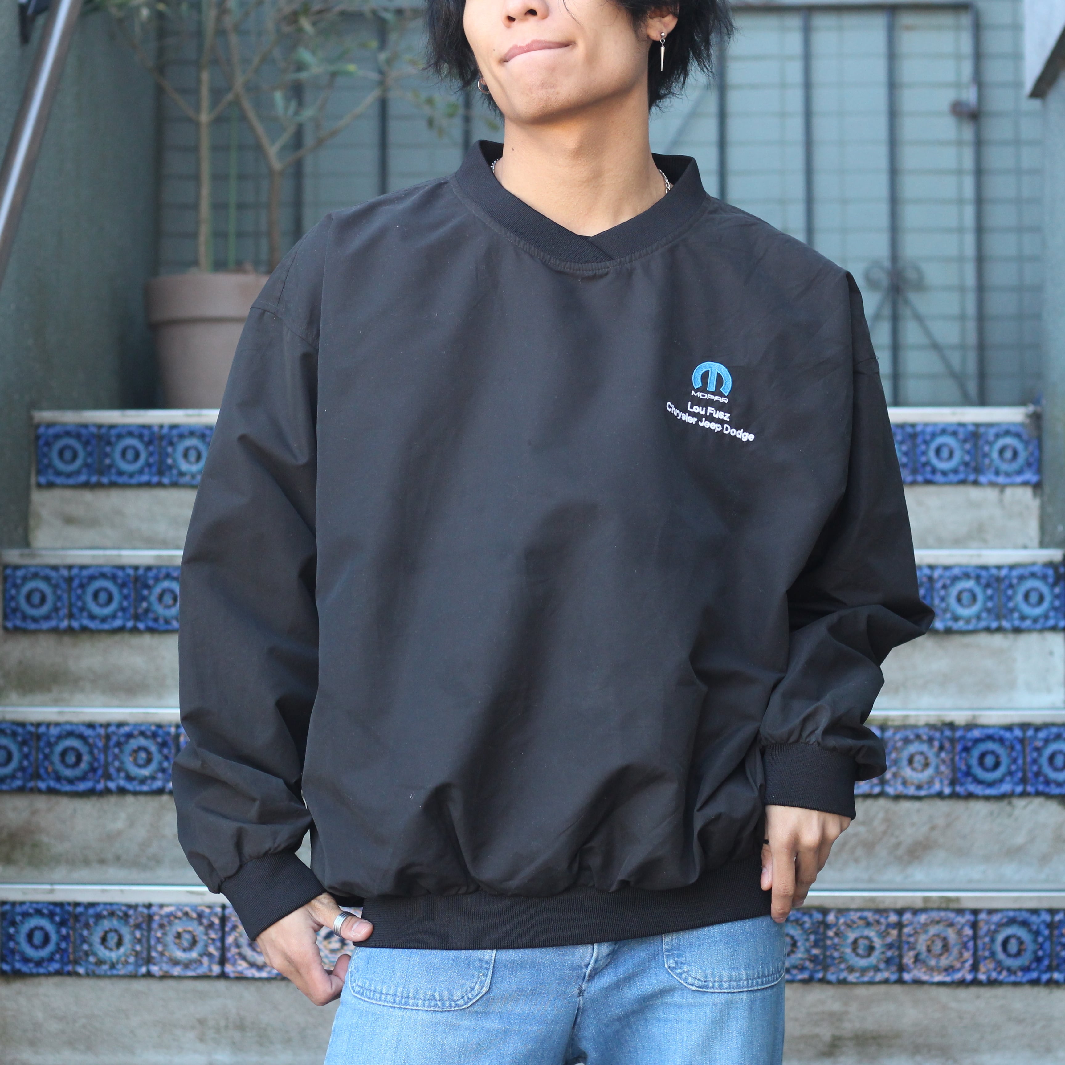 USA VINTAGE VANTAGE EMBROIDERY DESIGN PULLOVER GAME SHIRT/アメリカ
