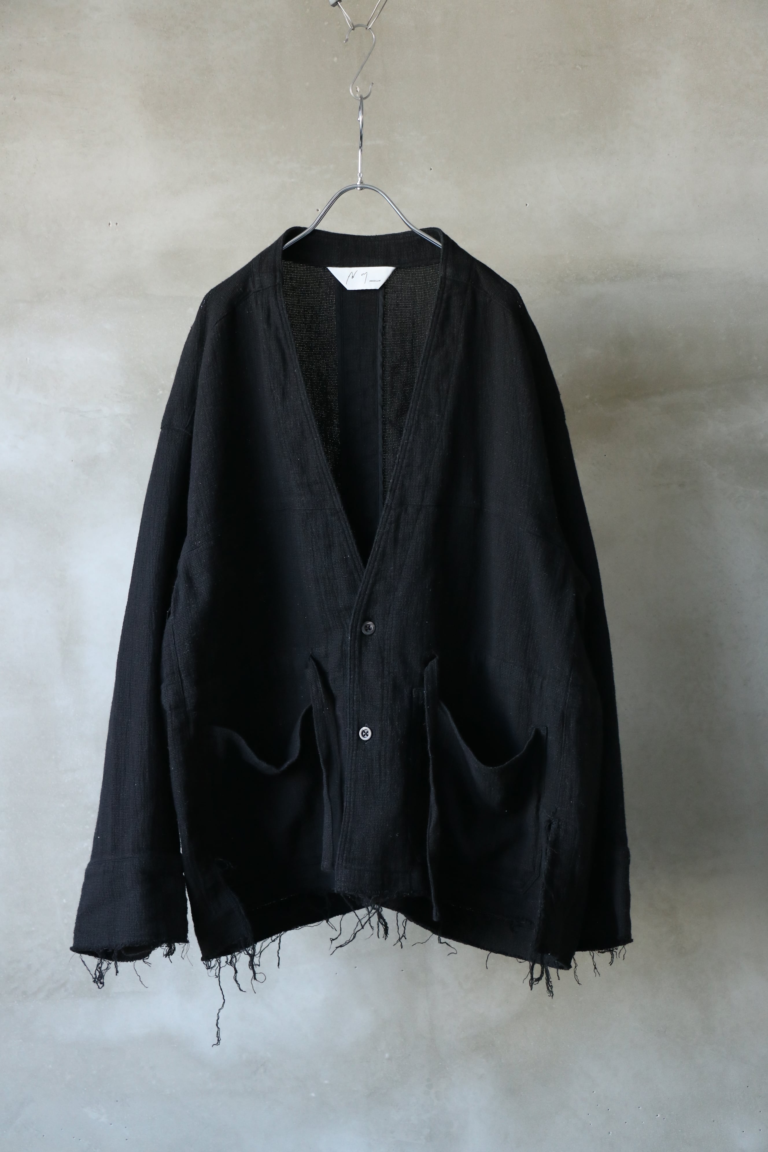 Ancellm - PANAMA COLLAR LESS SHIRT JACKET - / ANC-SH51