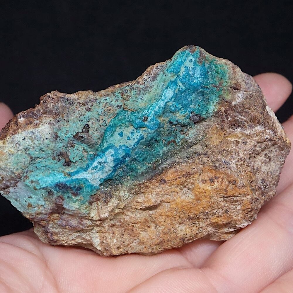 アンドラダイトガーネット & クリソコラ 珪孔雀石 108.6g CHS176