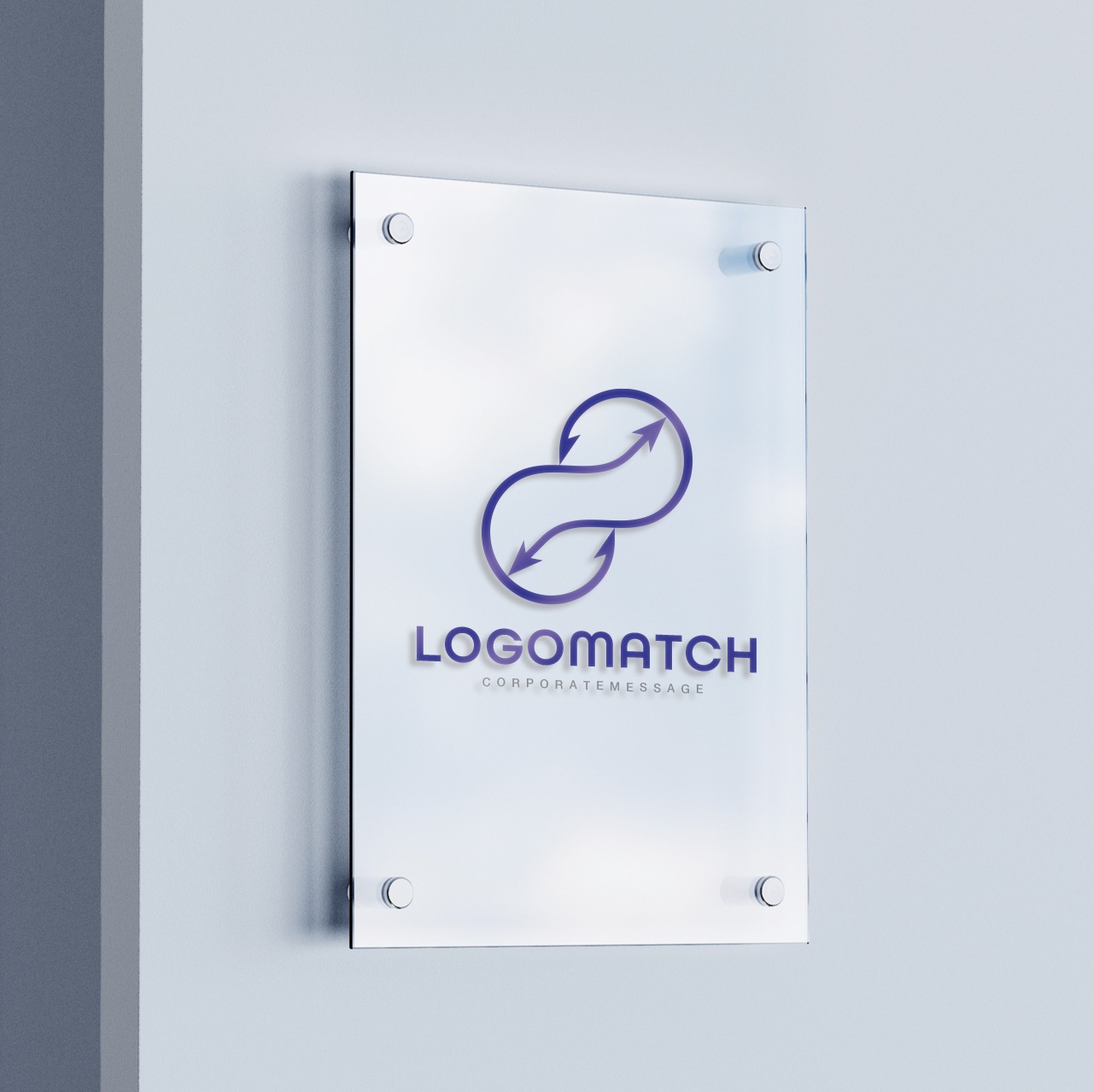 持続的な成長と循環のロゴ