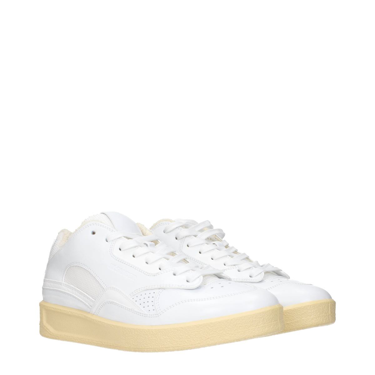 【新品】JIL SANDER ジルサンダー メンズ スニーカー レザー ホワイト WS0016P4869100