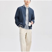 カジュアルフィット ベースボールジャケット af0043