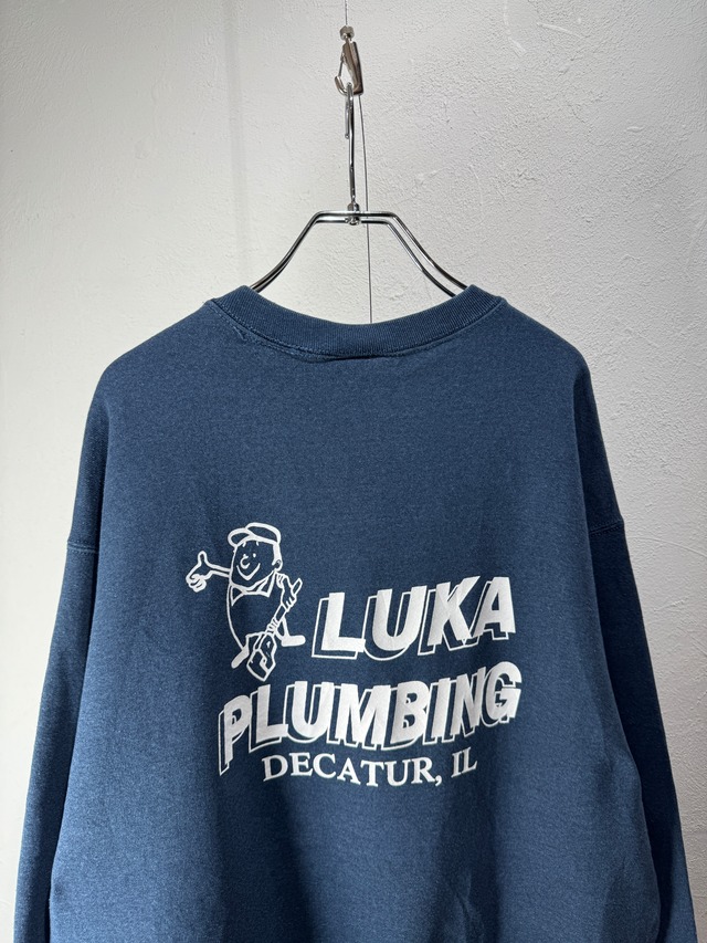 90’s “LUKA PLUMBING” Company Logo Sweatshirt