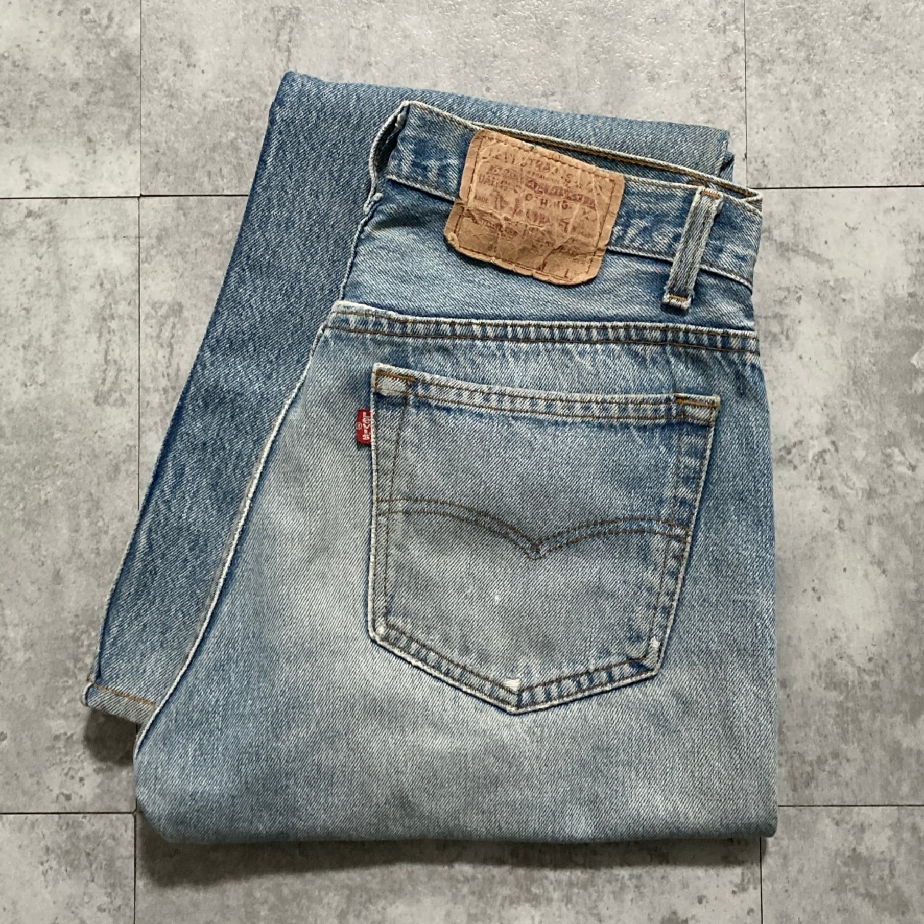 W30 L32】80's US.Levis 505 リーバイス ノックスビル工場(532) ボタン