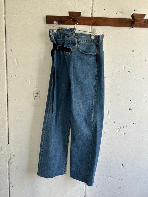 nvetokki   remake wrap denim pants