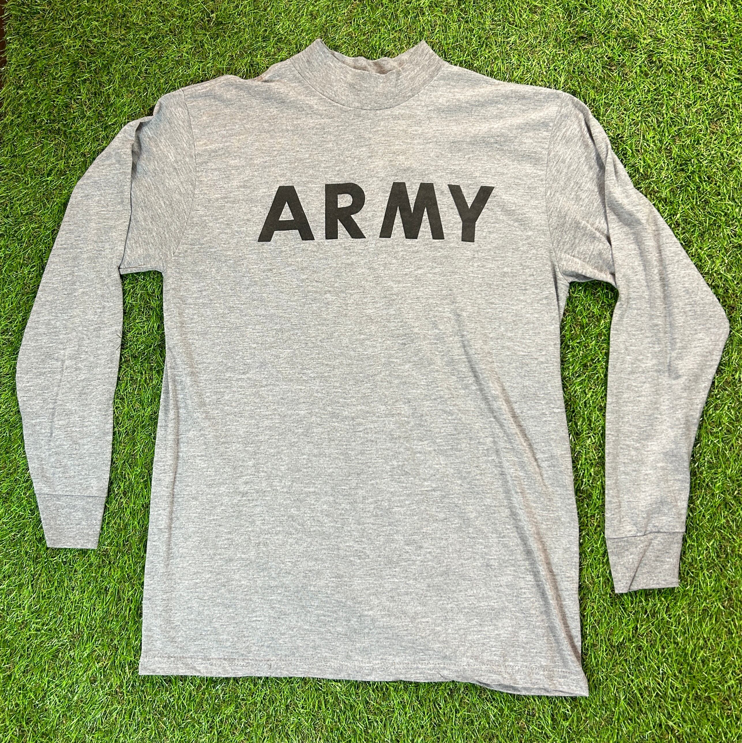 Unisex】 90s US Military ARMY Mock Neck Long Sleeve T-Shirt / 古着