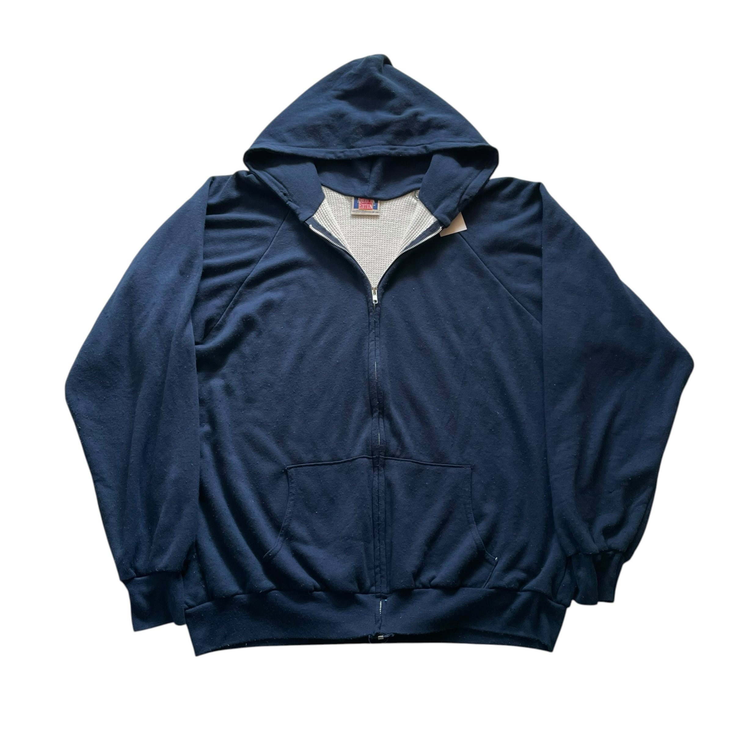 90s AMERICAN EDITION inner thermal zip up hoodie