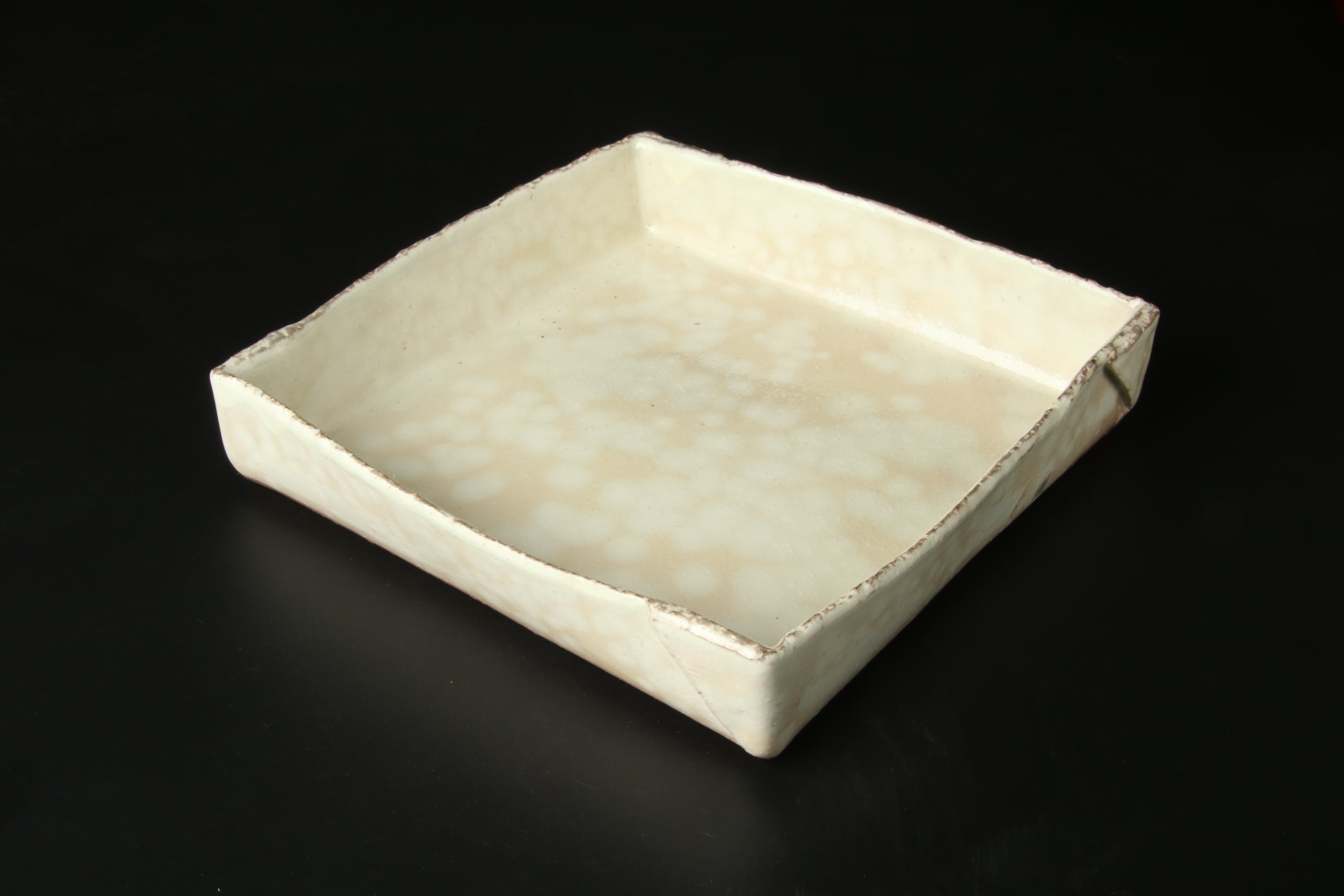 1043>隅綴じ正角箱皿 清水焼 | 陶香堂オンラインストア